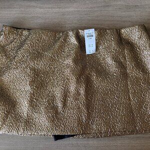 NWT Abercrombie Gold Skirt XL